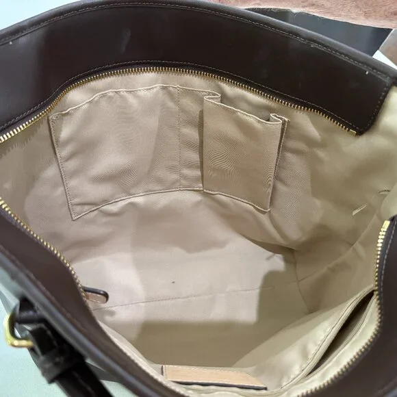 COACH Peyton Shoulder Tote Bag Saffiano Leather 27349 - Picture 9 of 14